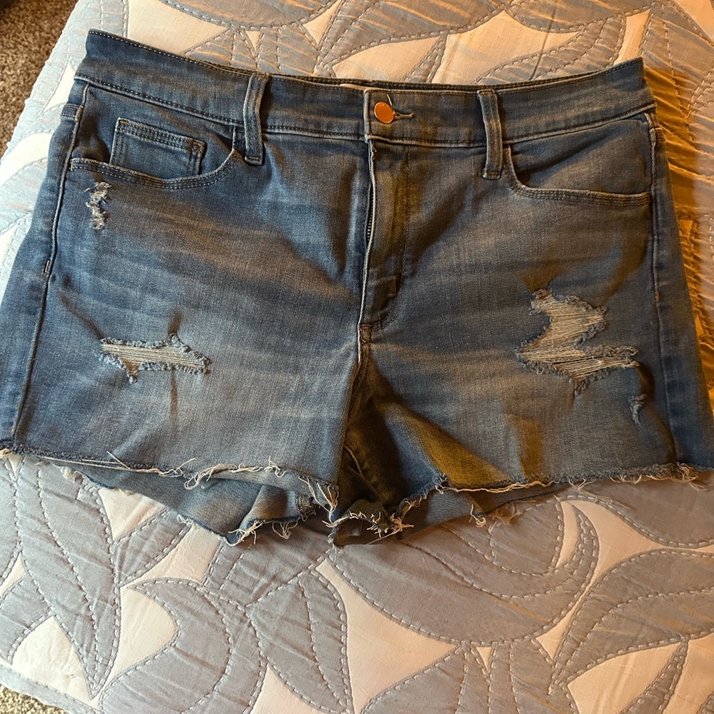 Denim Distressed Women Shorts
